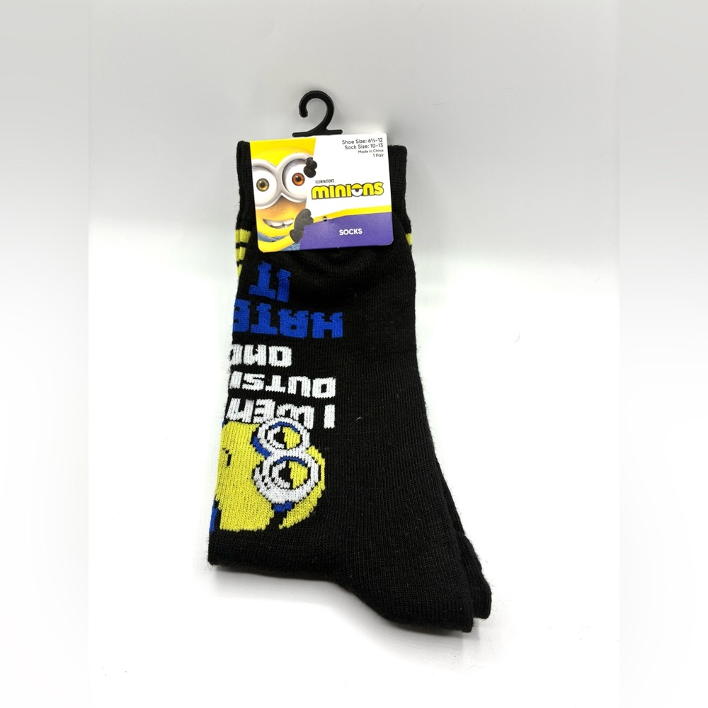 Minions Black and Yellow Casual Socks